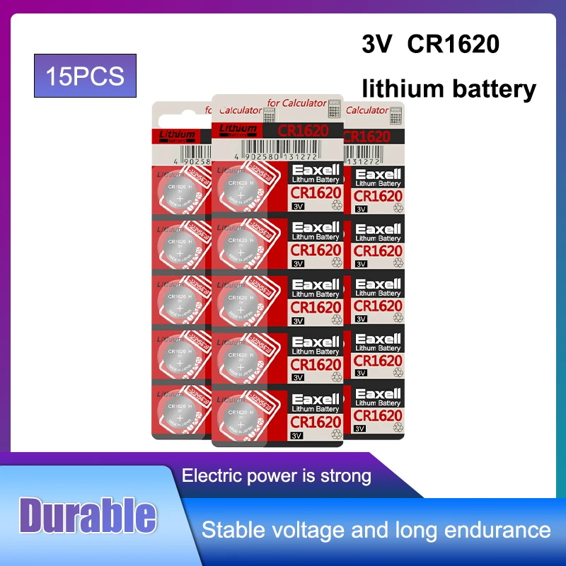 100% Оригинальный литиевый аккумулятор для Eaxell CR1620 Button cr 1620 ECR1620 GPCR1620 3 в 15