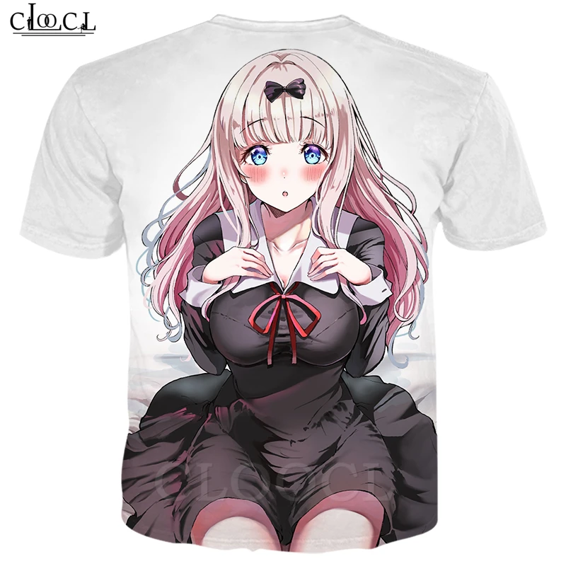 Аниме Kaguya Sama Love Is War футболка для мужчин и женщин 3D принт Fujiwara хиппи костюм хипстера Повседневная Уличная Топы B367