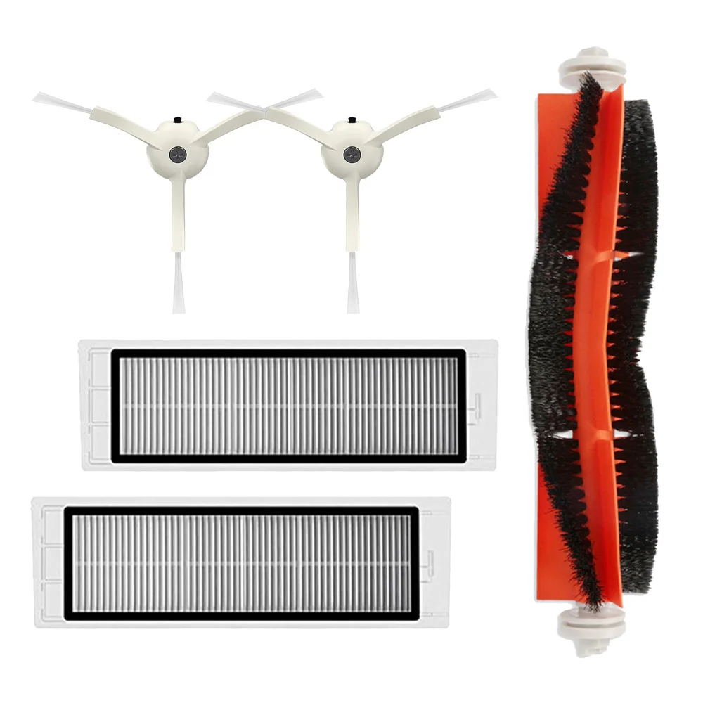 HEPA Filter Vacuum Cleaner Parts for Xiaomi MI Robot 1 2 Roborock S5 S50 Filters + Side Brushes Main Brush | Бытовая техника