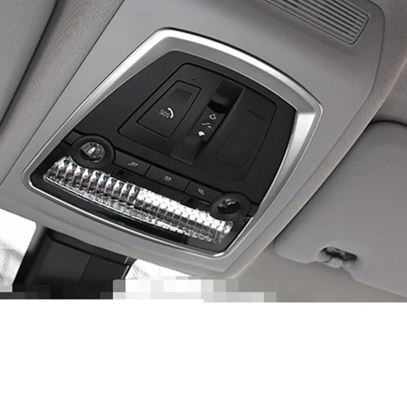 

For BMW 5 Series f10 GT 2010 2015 Steel Matt Front Reading Light Lamp Cover Trim Car modification Auto parts