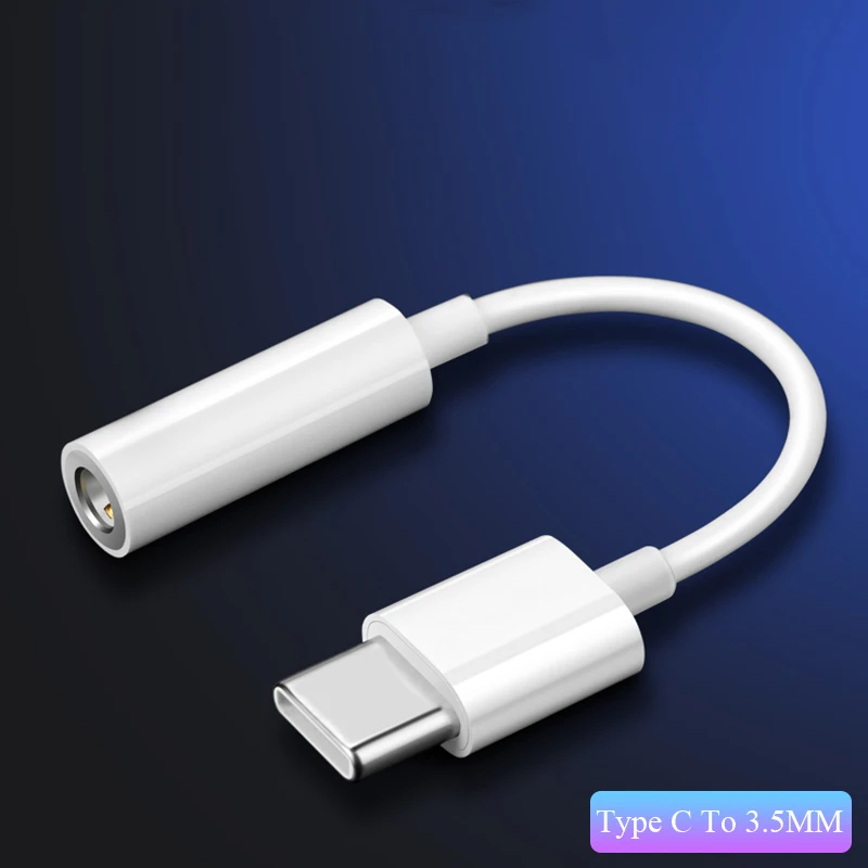 Адаптер для наушников с Type C на 3 5 мм кабель-переходник Huawei P20 Mate 20 XiaoMi аксессуары