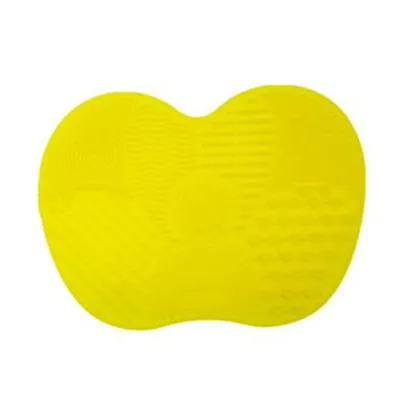 Yellow Новейший силиконовый коврик для очистки кистей косметическое мытье кистей для макияжа гель чистящий коврик основа макияж кисть коврик для очистки скрубба доска - Handle Color: Yellow