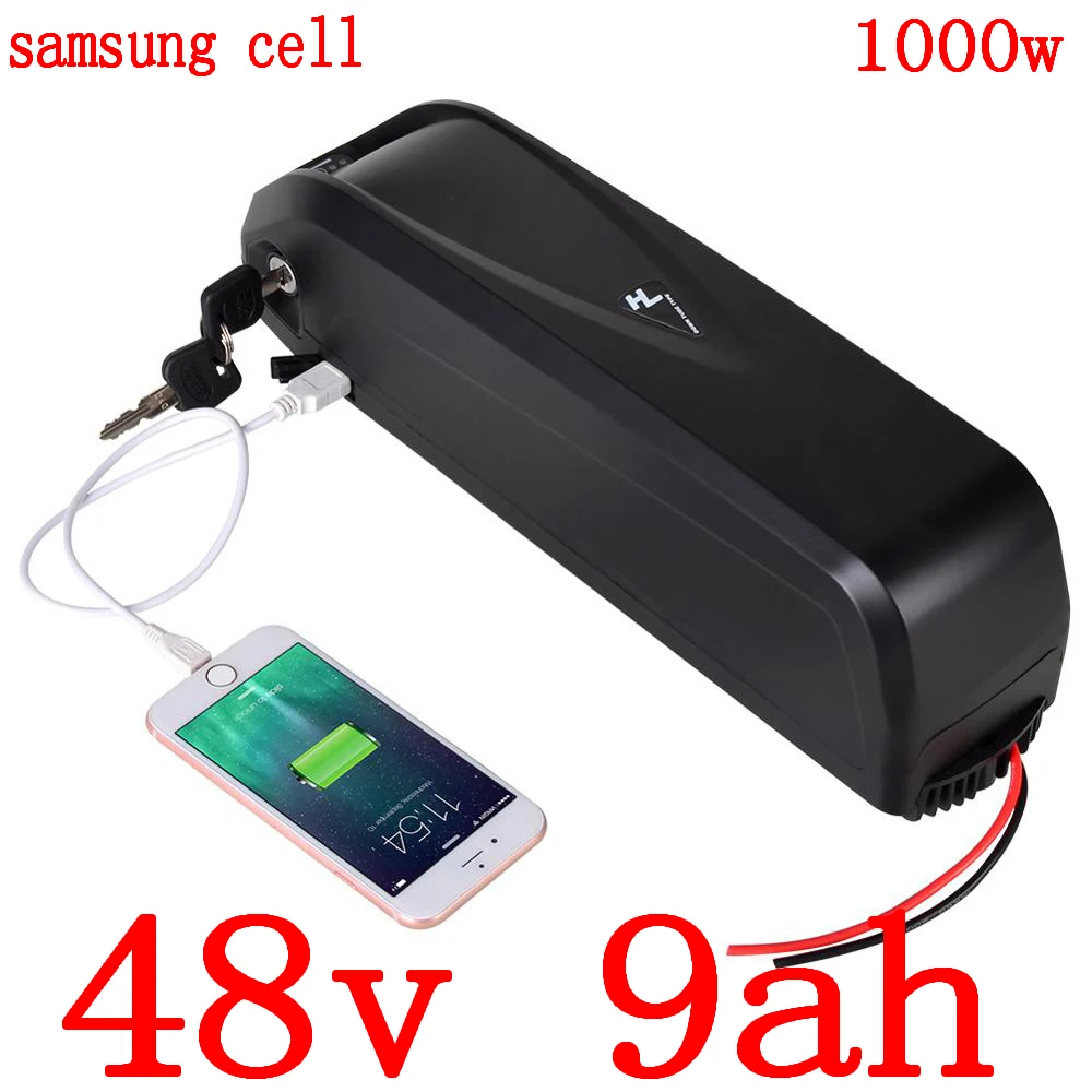 Литий-ионная батарея samsung для электровелосипеда 36 в 48 9 Ач 12 15 мотора 500 Вт 750 1000 |