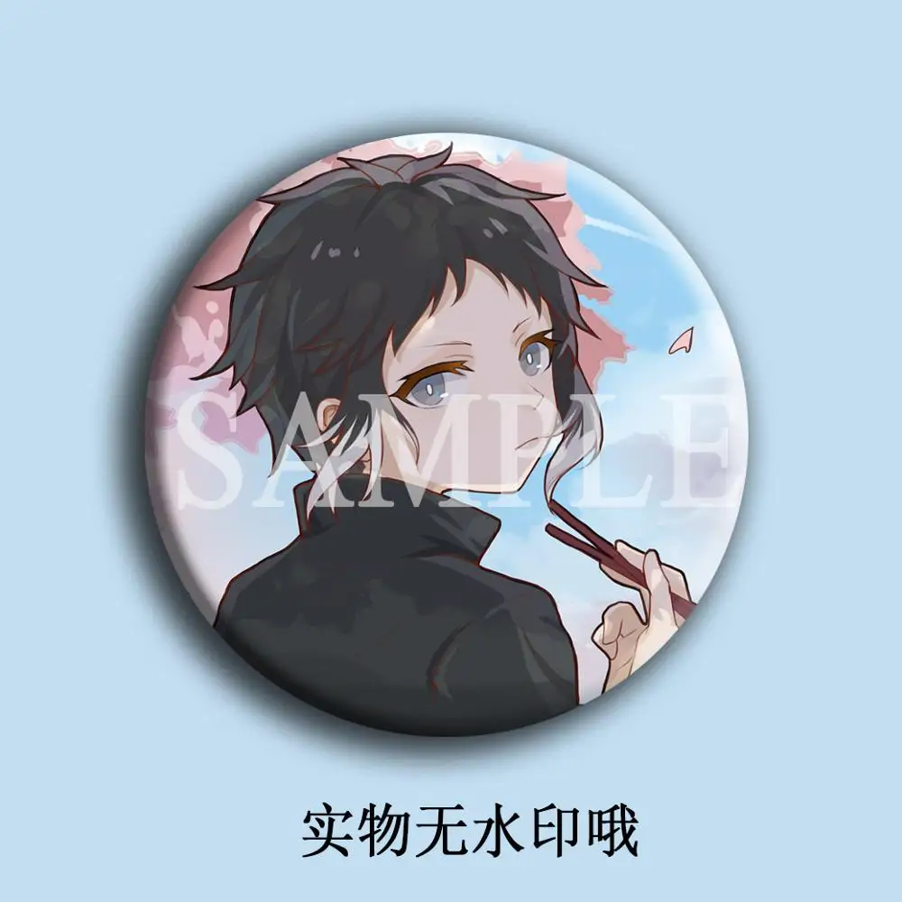 

Anime Bungo Stray Dogs Nakajima Atsushi Akutagawa Ryunosuke Sakura Theme Bedge Badge Button Medal Brooch Pin Souvenir Cosplay