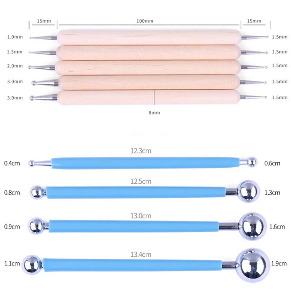 

24Pack Sculpting Tools with Reusable Pouch for Polymer Clay Pottery Art Craft