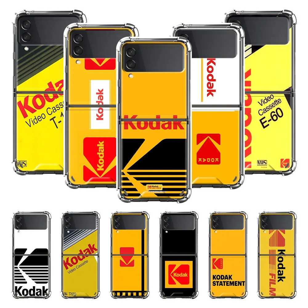 

Airbag Phone Case for Samsung Z Flip3 5G Fold Cover for Galaxy ZFlip 3 Funda For Z Flip3 Capa Luxury Kodak