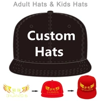 wholesale 10pcslot personalized snap mesh back adult kids size personalization logo text name custom baseball hat trucker cap