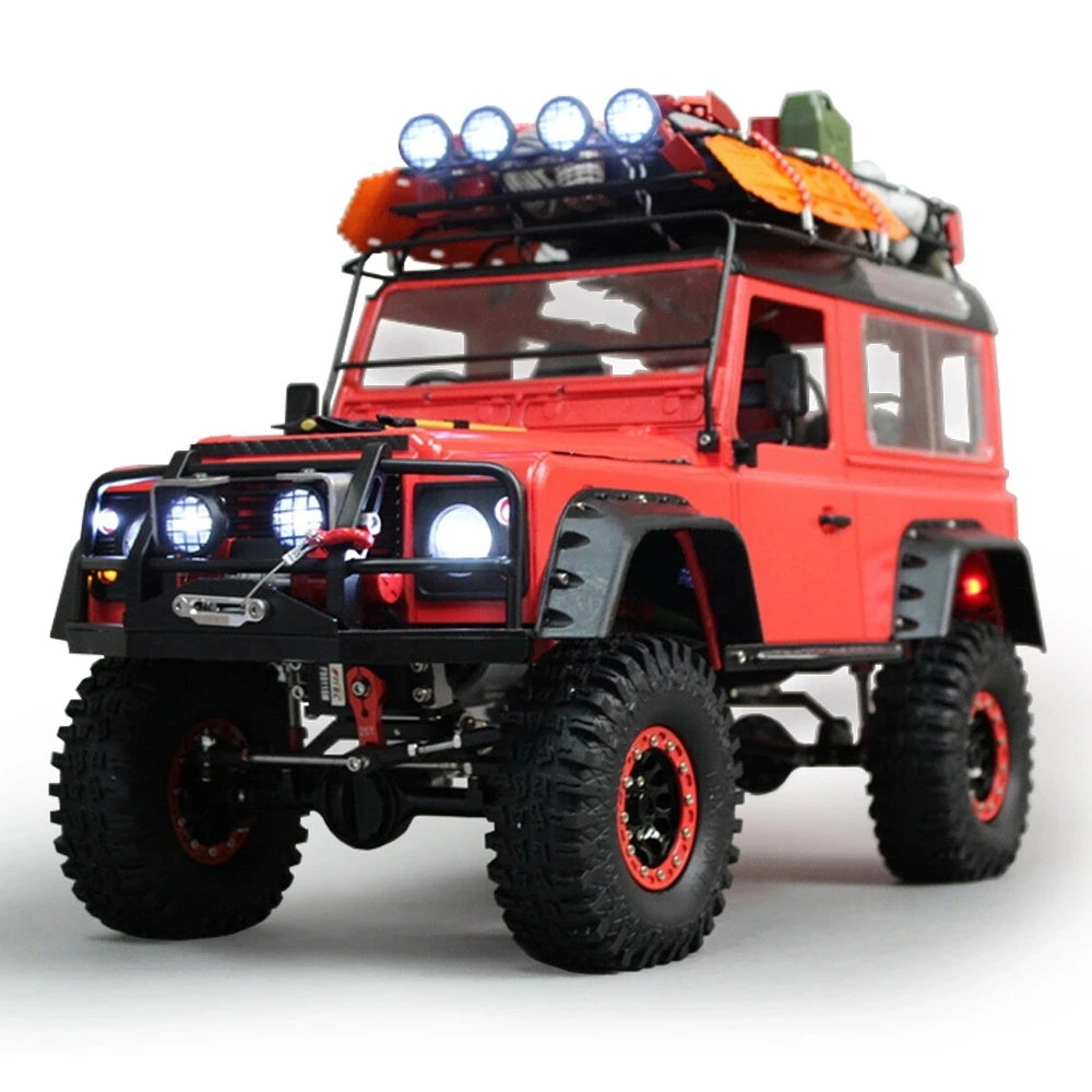 1/10 RC металлический багажник на крышу с подсветкой для Traxxas TRX4 Axial SCX10 Wraith 90018 D90 TAMIYA