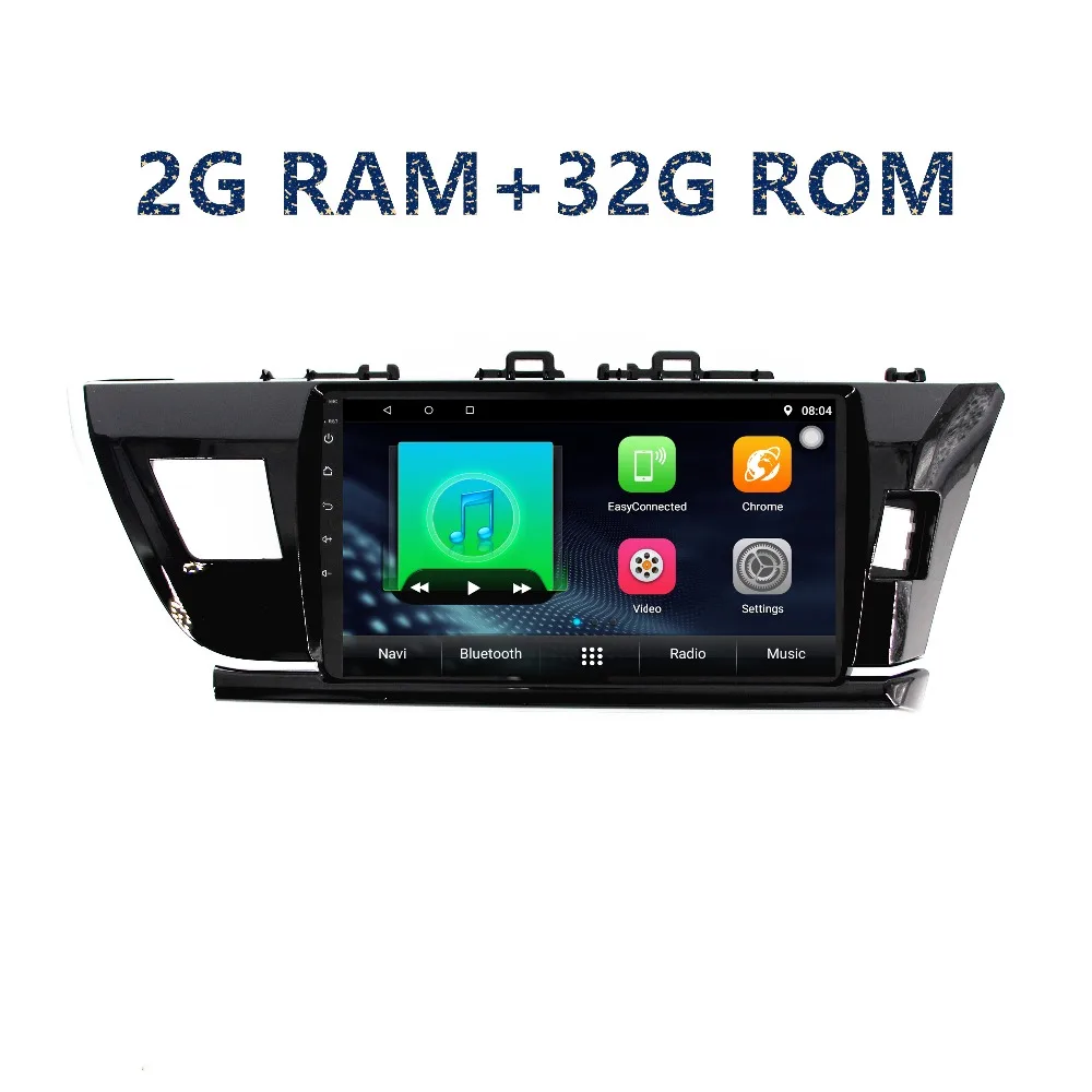 Автомобильный gps радио плеер Android мультимедийный для toyota Corolla right 2014 2015 2016 с Радио BT