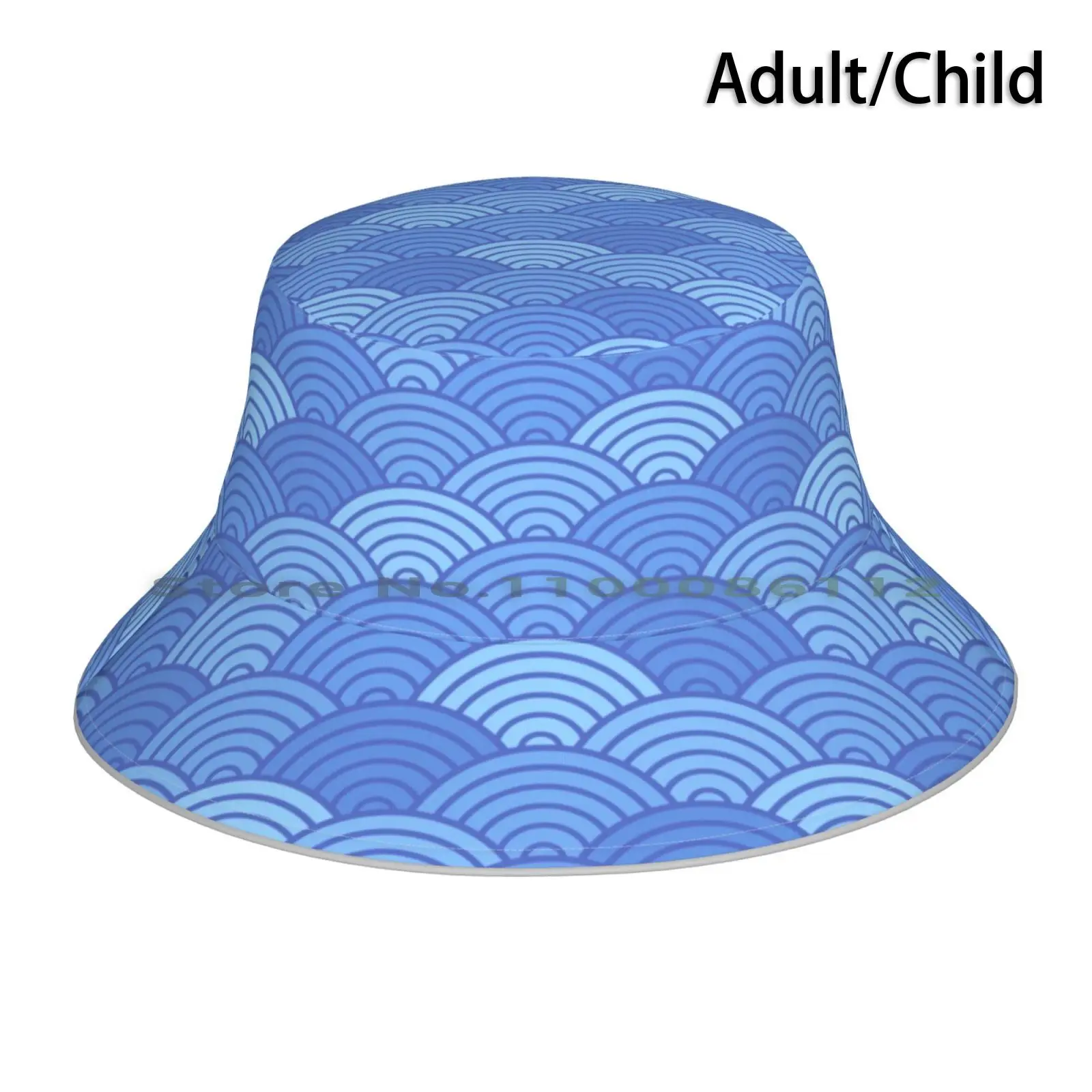 

Панама с японским рисунком голубого цвета, японская шапка от солнца, кимоно для девушек, гейши, японское искусство