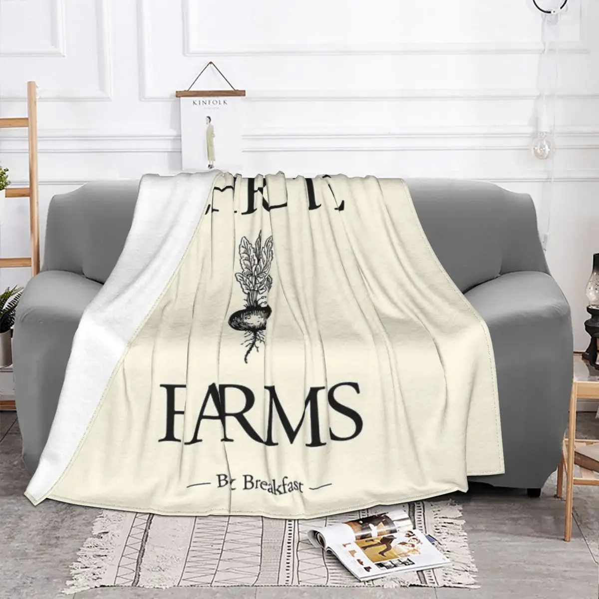 

Schrute Farms-Manta a cuadros para cama, manta de playa a cuadros, colchas para camas