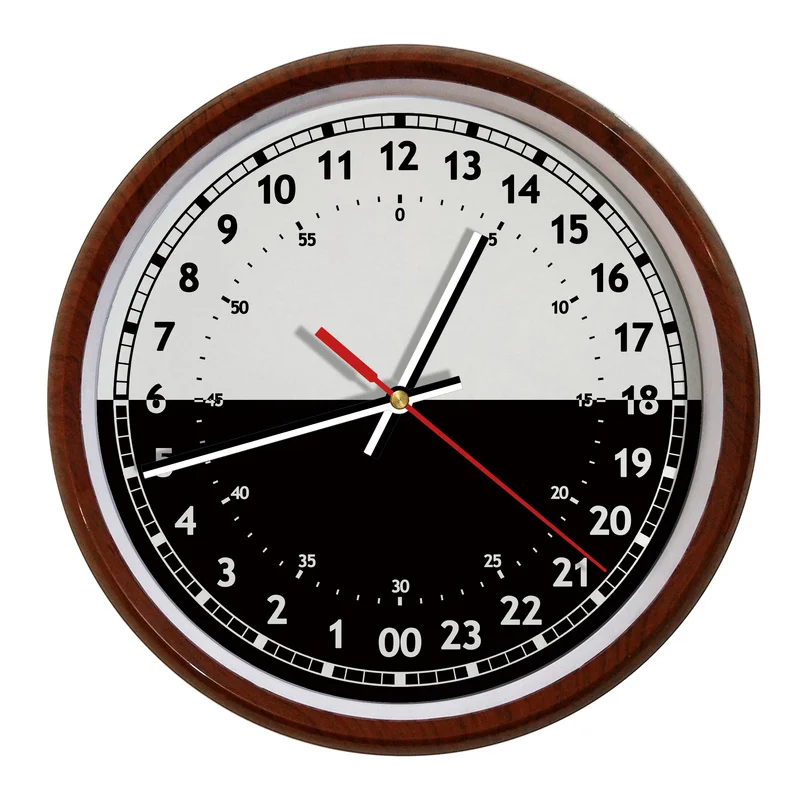 New Arrival 24 Hour Dial Design 12 Inches Step Creative Mode