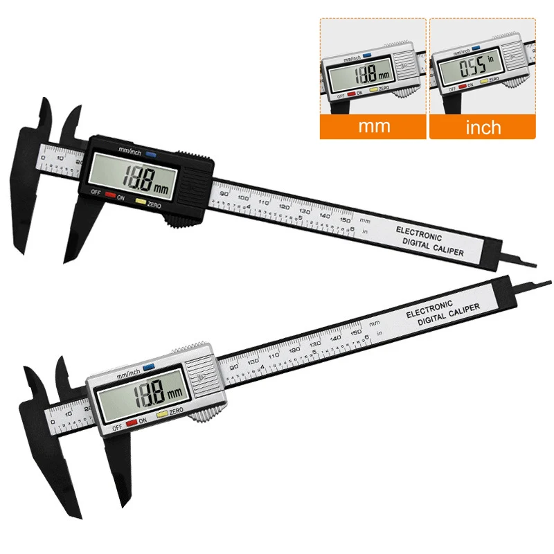 Точность 6 Inch150mm Пластик ЖК-дисплей цифровой штангенциркуль измерительный