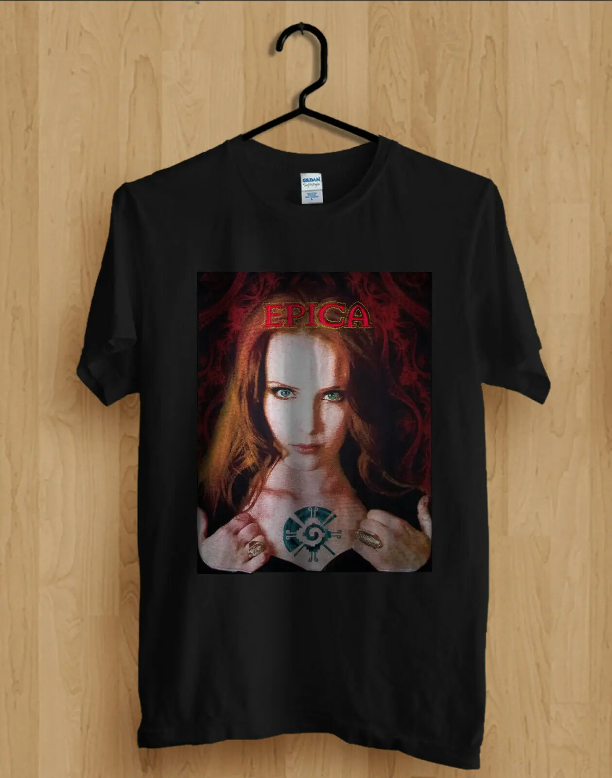Футболка EPICA с вышивкой редкого логотипа Xandria Delain After Forever Nightwish Tarja 2019 летняя