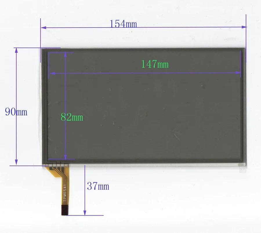 6 4 дюймов 154*90 мм Автомобильная Навигация DVD Сенсорная панель дигитайзер стекло
