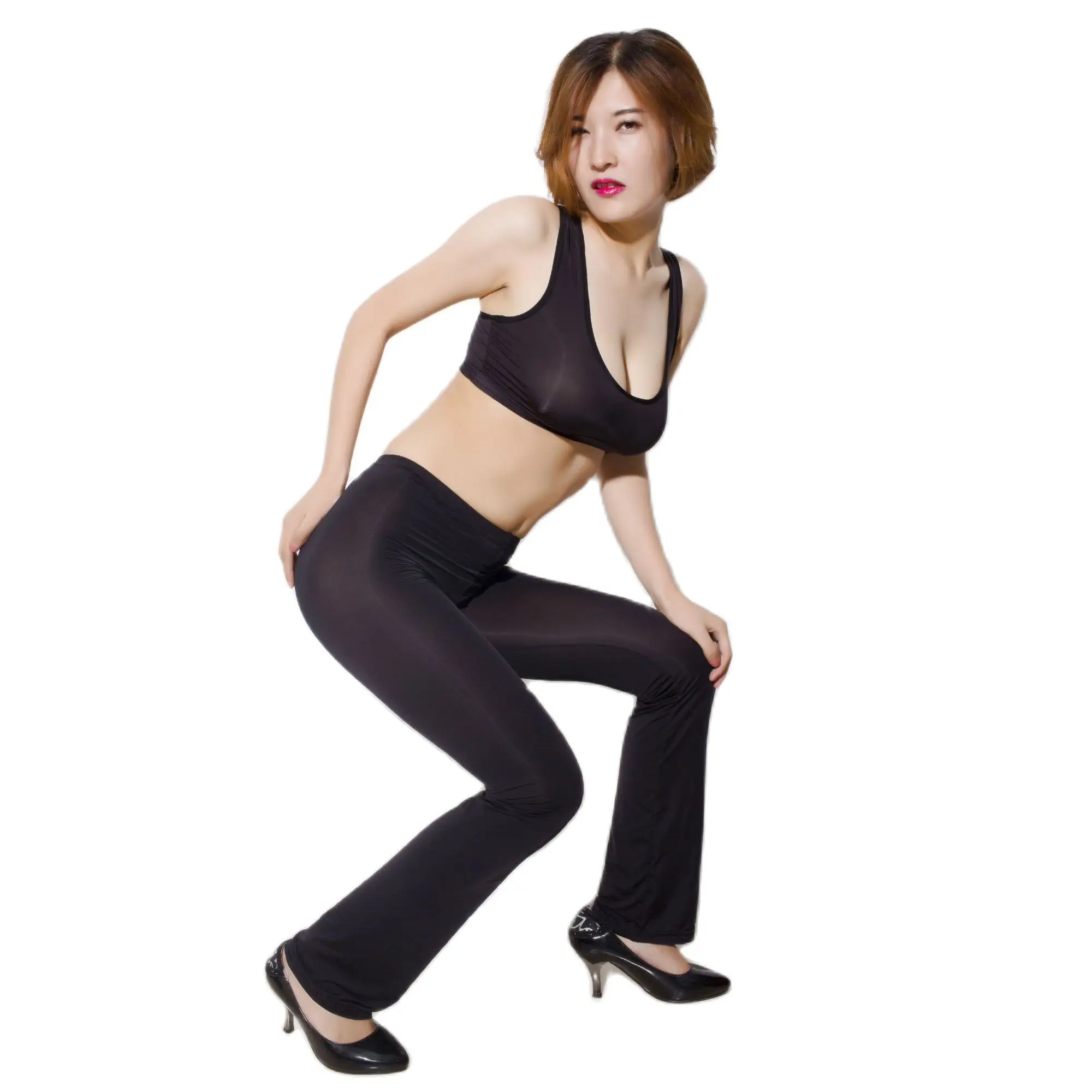 Женские прозрачные леггинсы без бретелек ярких цветов|Брюки| |