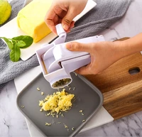kitchen gadgets new rotary cheese grater for cheese white butter knife spreader 3 in 1 manual chocolates cheese slicer