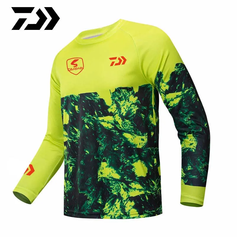 

2020 New Fishing Jersey Quick Dry Fishing Long-sleeve Clothing Dawa Breathable Anti-uv Sun Autumn Man Autumn Fishing Sweat Shirt