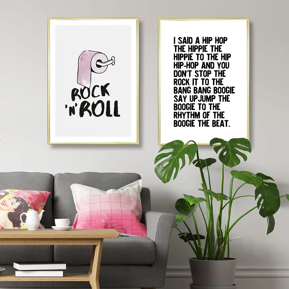 

Rappers Delight Poster Rock'N'Roll Canvas Painting Nordic Wall Art Pictures For Living Room Modern Decorative Prins On The Wall