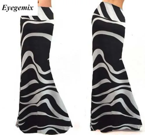 Женская юбка-карандаш с высокой талией длинная эластичная принтом Осень-зима 2020 |