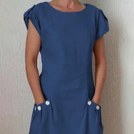 Плюс размер платье 5xl женское повседневное свободное летнее на пуговицах с