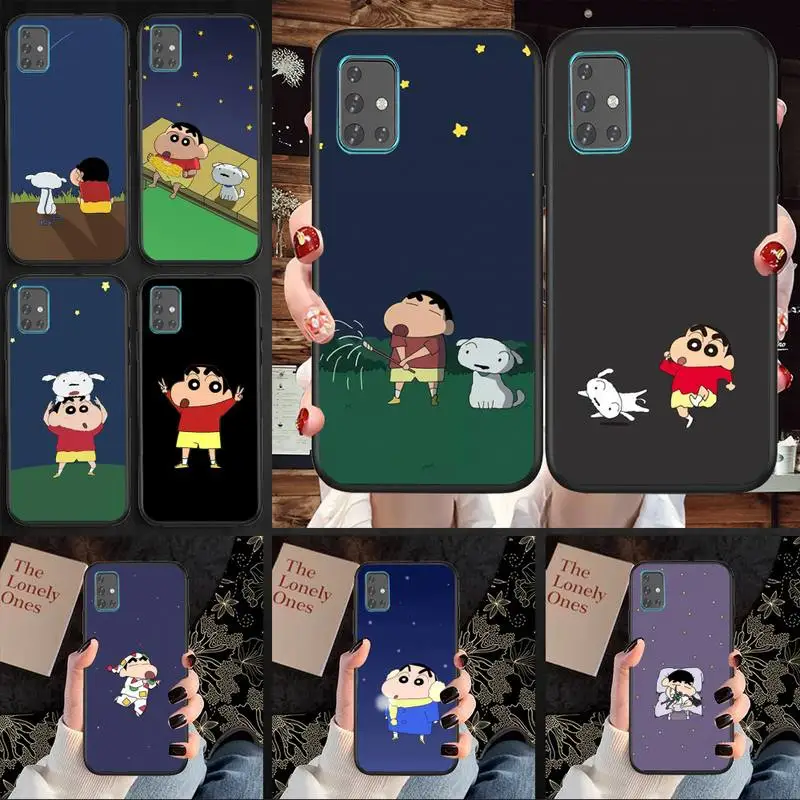 

Cartoon Crayons Shin cute Chan Phone Case For Samsung A20 A10 A50 A51 A52 A70 A750 A720 A530 2018 Lite Cover Fundas