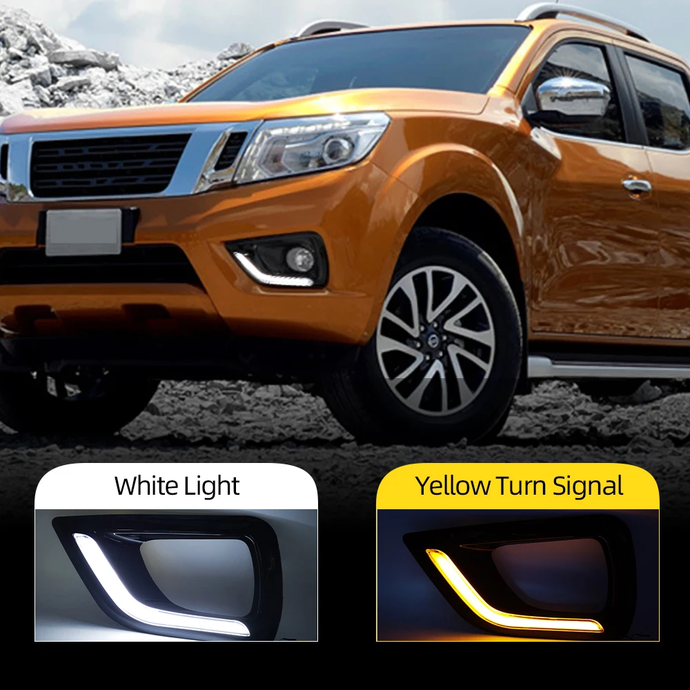 1 пара автомобильный светильник для Nissan Navara NP300 2015 2016 2017 2018 Светодиодный дневной