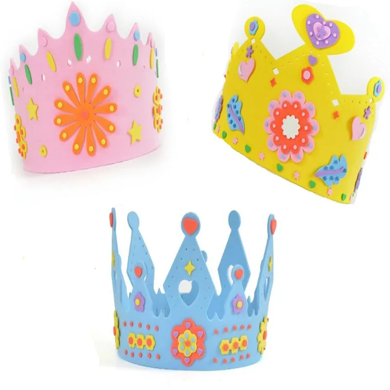 4 шт./лот сделай сам EVA Корона экологически чистый 3D подарки ручной работы наборы