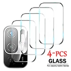 Защитное стекло на Redmi Note 10T 8 2021 10 Pro 9 9S 8T, 4 шт., защитная пленка для камеры, закаленная пленка для объектива для Xiaomi Poco X3 M3 Pro F3