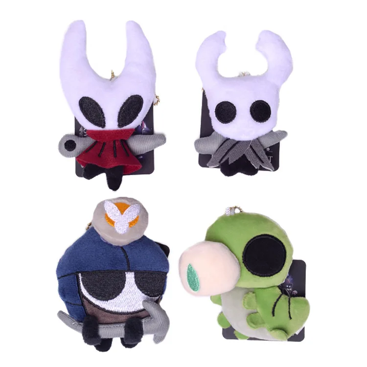 

4pcs/set Hollow Knight Plush Toys Keychain Pendant Stuffed Animals Doll 10cm for Children Birthday Gift