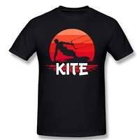 kite kiteboarding t shirt oversized o neck short sleeve t shirt men