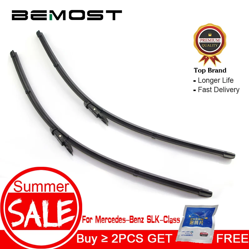 

BEMOST Car Front Windshield Wiper Blades For Mercedes-Benz SLK-Class R170/R171/R172 1996 To 2016 Pinch Tab/U Hook Car Styling