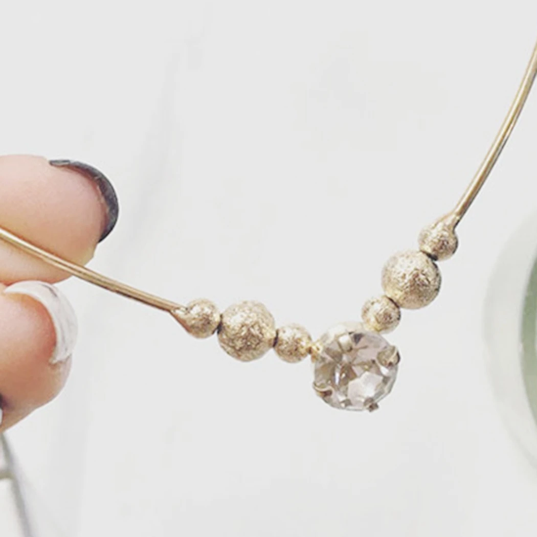 Заколка винтажная для волос со стразами |