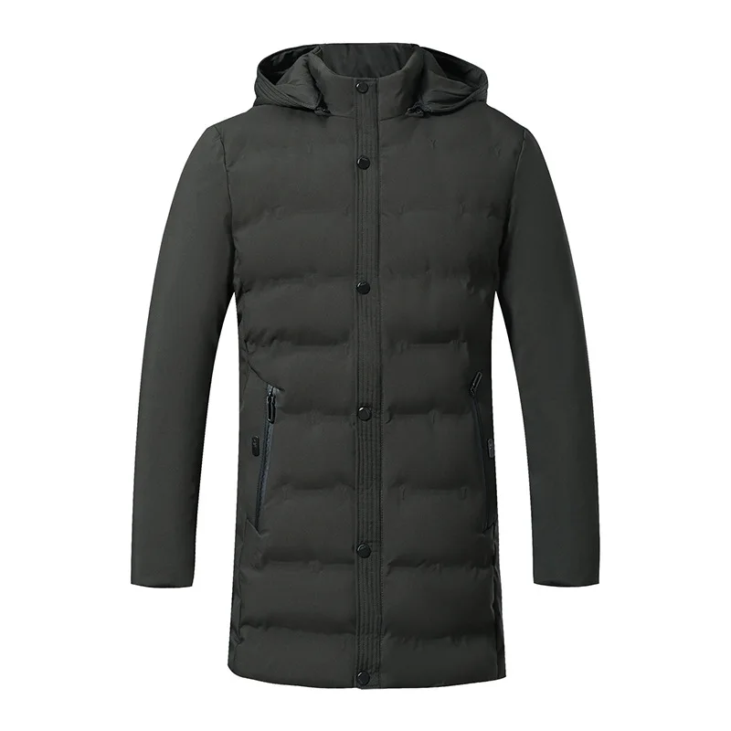 New Men's Winter Jacket High Quality Thick Winter Middle-Aged Warm Long Coat Cotton Clothes Men Parkas Large Size 5XL