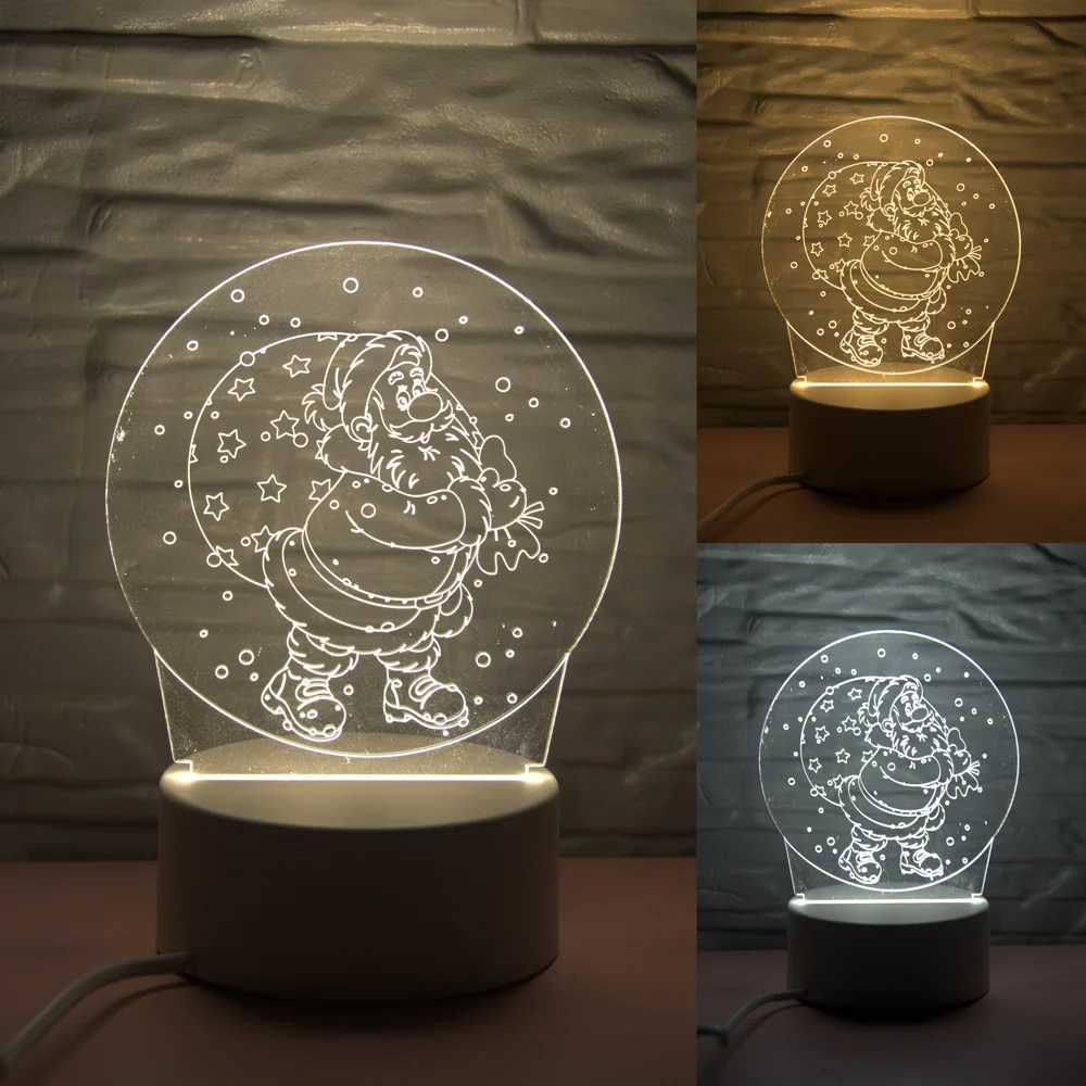 A New 3 Colors I Love You LED Light 3D Night Light LED Table Lamps Table Lamp Eye Protection Acrylic Board Color Lamp For Bedroom - Испускаемый цвет: A