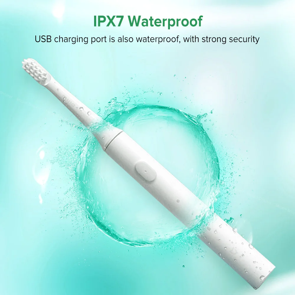 Зубная щетка T100 звуковая электрическая автоматическая Водонепроницаемая зубная