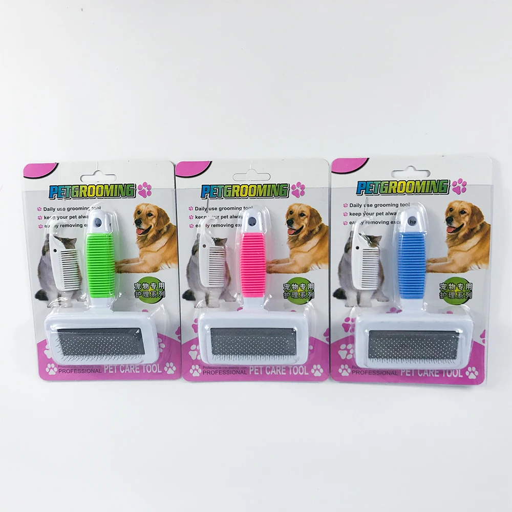 

Slicker Brush for Dogs and Cats Pet Grooming Dematting Brush Easily Removes Mats, Tangles, and Loose Fur from The Petâ€™s Coat