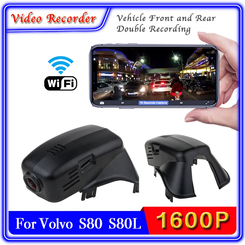 

Видеорегистратор для Volvo S80 S80L 2010 ~ 2016, видеорегистратор для вождения, видеорегистратор с двойной записью спереди и сзади, оригинальный автом...