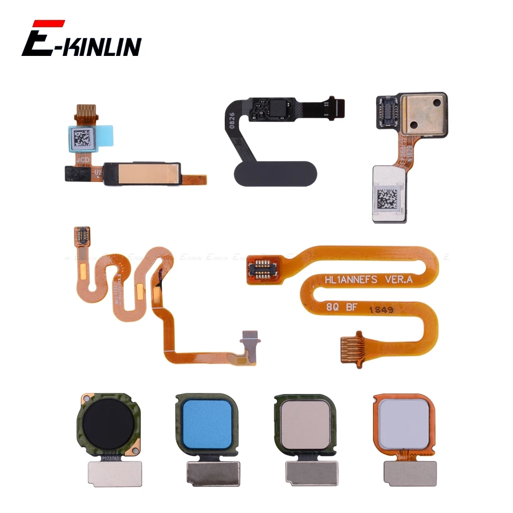 

Home Button Touch ID Fingerprint Connector Recognition Sensor Menu Button Connection Flex Cable For HuaWei P30 20 Pro P10 Lite