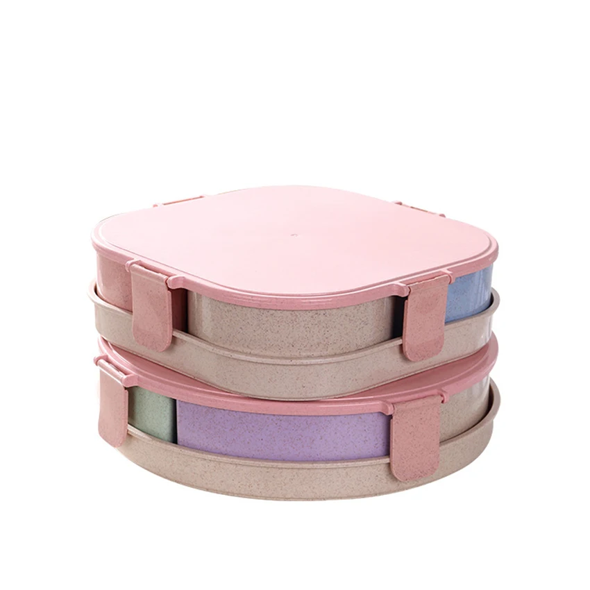 Коробка для закусок с соломой пшеницы на новый год ящик конфет фруктовым