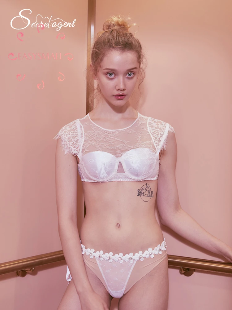 

EASYSMALL Secret agent sexy push up bra lingerie white bralett gorge Underwear strapless plus size invisible women bras