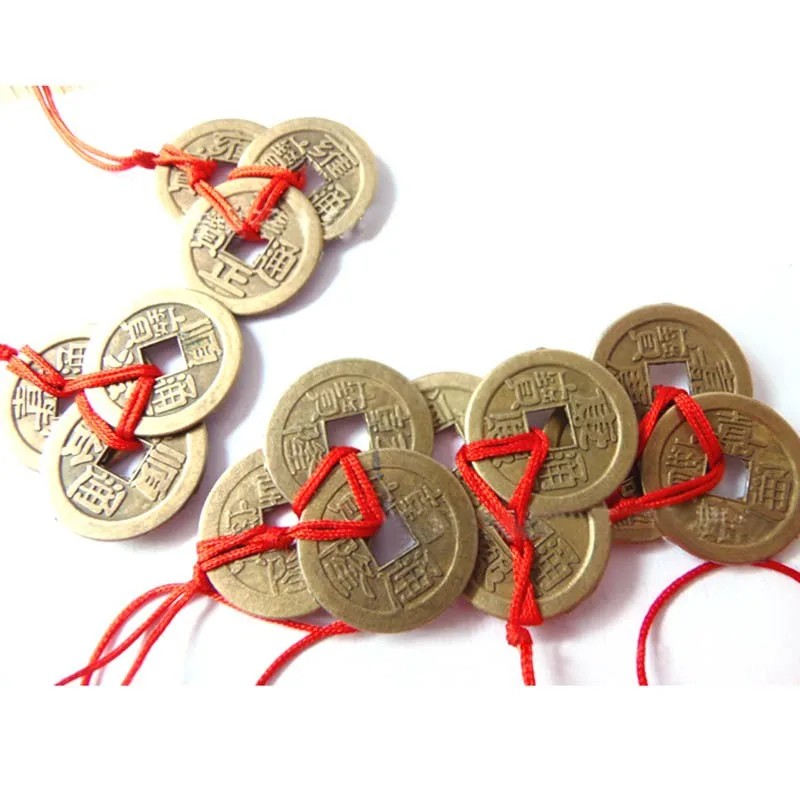 Высокое качество 1 комплект из 3 китайских монет фэн шуй для богатства и успеха