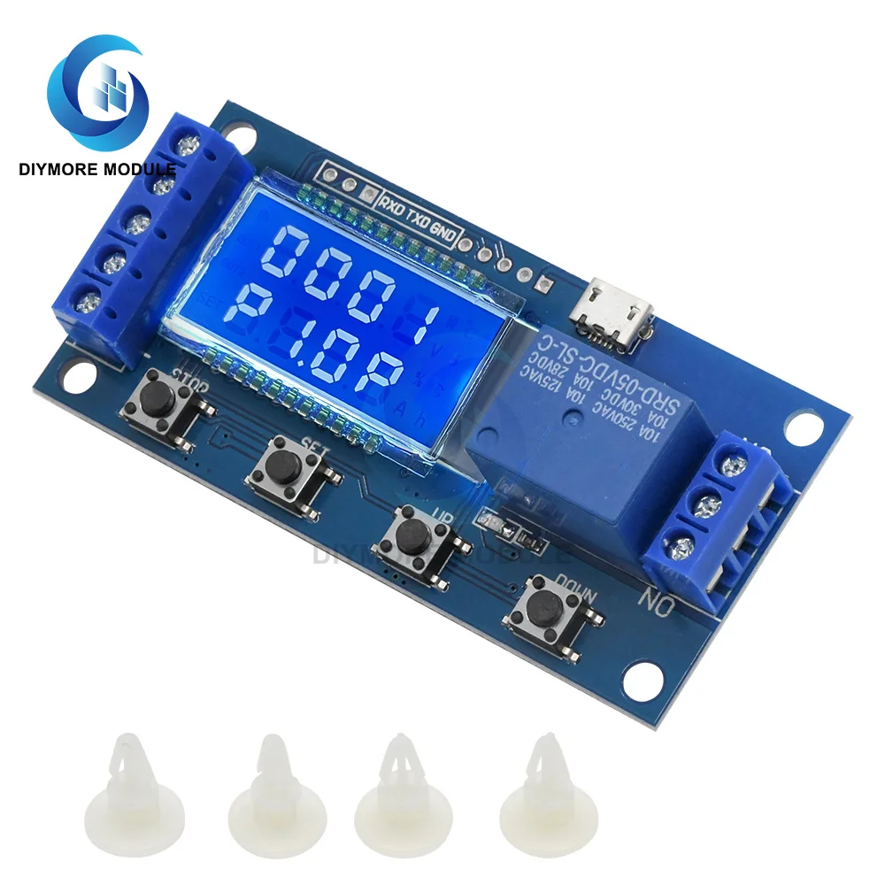 Релейный модуль DC 6-30 в Micro USB 5 В реле времени с задержкой 10 А переключатель