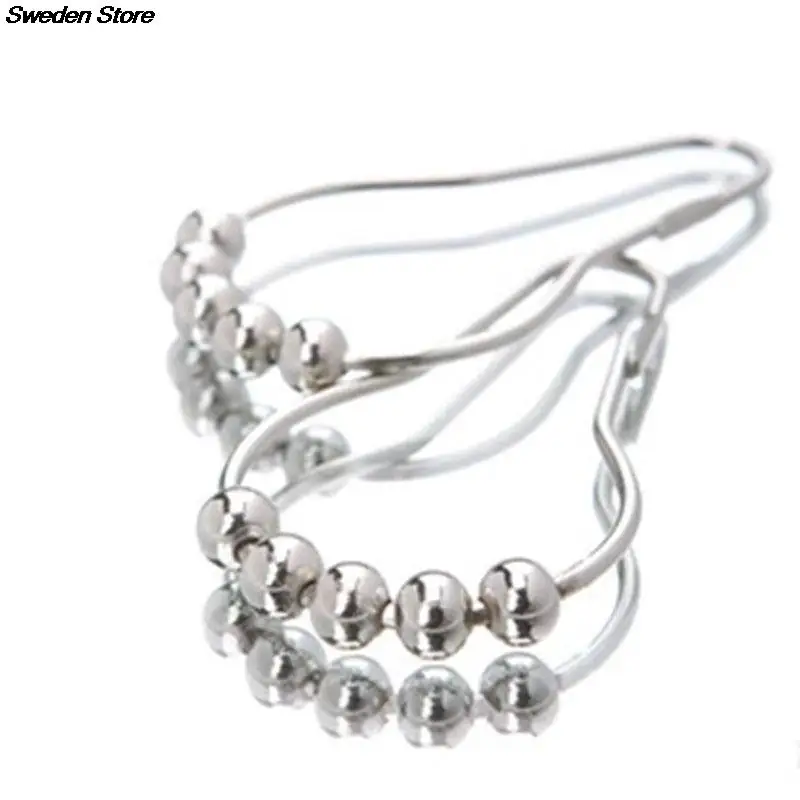 Кольца для штор душа полированный сатин никель 5 роликов 12 дюймов шт./упак.