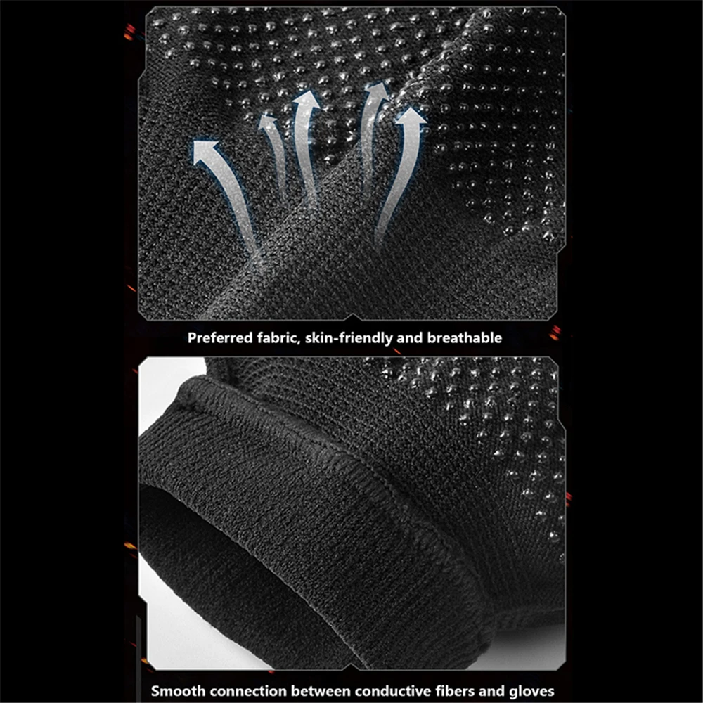 

Breathable Touch Screen Gloves Non-Slip Hand Cover Sweat-Proof Finger Thumb Sleeve for Gaming Cycling Driving