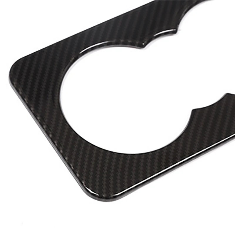 Carbon Fibre Rear Seat Water Cup Holder Panel Cover Trim Frame Car Accessories for F-Pace X761 XE X760 XF X260 | Автомобили и