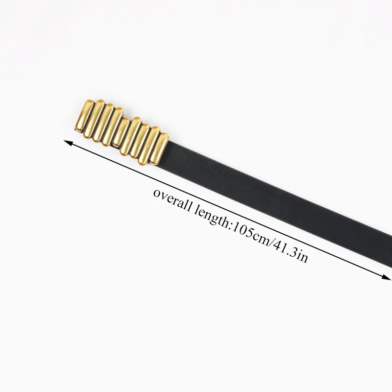 

Korean Women Pu Leather Belt Luxury Design Waist Strap Vintage Smooth Buckle For Female Pants Jean Dress Waistband High Quality