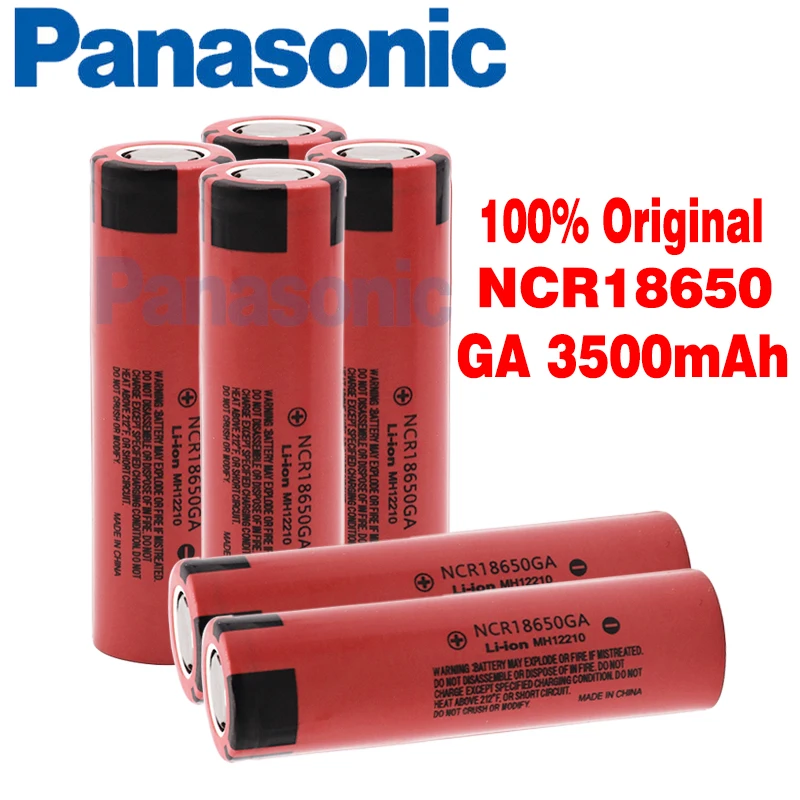 Оригинальный Panasonic NCR 18650GA 30A разряд 3 7 в 3500 мАч 18650 перезаряжаемая батарея для
