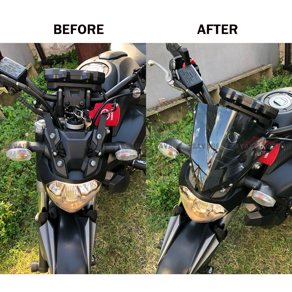 Ветровое стекло для YAMAHA MT07 MT-07 FZ07 2014 2015 2016 аксессуары мотоциклов ветрозащитные