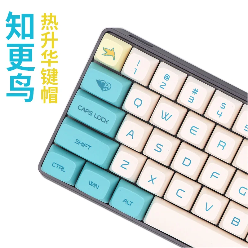 BGKC PG Robin Ethermal цветные сублимационные шрифты PBT DSA колпачки для проводной USB